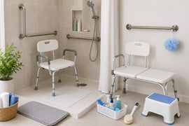 What Products Help Make Showering Safer for Elderly Adults?