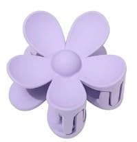 1Pc Purple Flower Shaped Hair Claw Clip, Anti-scratch Plastic Jaw Clip for Hair Accessories and Care