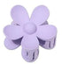 1Pc Purple Flower Shaped Hair Claw Clip, Anti-scratch Plastic Jaw Clip for Hair Accessories and Care