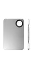2 in 1 Makeup Mixing Palette Set, Stainless Steel Foundation Palette with Spatula for Eye Shadow Nail Art