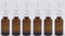 Snoot! 6-Pack 1 oz Nasal Spray Bottle Mist Sprayer, Refillable Amber Glass Atomizer