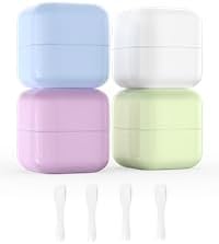 Travel Containers for Toiletries, TSA Approved 1.7oz Leak-proof Travel Size Containers for Cosmetic Cream