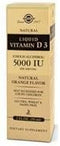 Solgar Liquid Vitamin D3 125 mcg (5,000 IU), 2 fl oz, Pack of 2, Natural Orange Flavor