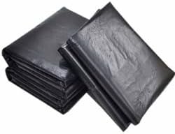 100pcs Black Disposable Clean Garbage Bags, Not Leak Bulk Plastic for Home Kitchen Office, Outdoor, Travel