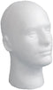 Male Wig Display Mannequin Head Stand, Styrofoam Foam, White