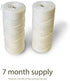 Ohm Earth’s Ohm Floss Refill, Natural Biodegradable Silk Dental Floss for Bamboo/Steel Holder, 110 yds/100m (2-Pack)