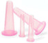 Tnyvm 4Pcs Pink Massage Cupping Set Silicone Mini Facial Cups Face Massager Helper
