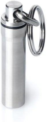 GUS Original Pill Fob, Made in USA, Stainless Steel Keychain Holder