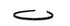 Fashion Super Shiny Women Two Rows Black Crystal Beads Headband, Rhinestone Beaded Hair Accessories