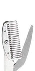 Seki Edge Eyebrow Scissors Comb (SS-605) - Stainless Steel for Trimming Eyebrows, Beards, & Mustaches