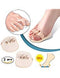 1 Paris Big Toes Bunion Protector Pads, Thumb Claw Straightener Splint, Crooked Overlapping Toes Separator Cushions, Hammer Toe Pain Relief Corrector, for Hallux Valgus Corns Blister Callus (3 toes)