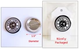 Real Life Hero Notepads Gift Set with Matching 1.5" Button and 6-Pk Syringe Pens