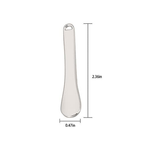 Metal Cosmetic Spatulas, Mini Eye Cream Applicator, Facial Cream Mask Scoop Tool, 3PCS (Gold, Silver, Rose Gold)