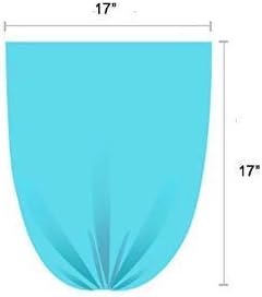1.2 Gallon Clear Trash Bags, Light Duty Wastebasket, 100 Counts, 2 Rolls