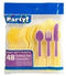 2 Pack Plastic Utensils, 96-ct. Bags (Yellow) by PARTY