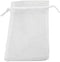 QIANHAILIZZ 50 Pack Drawstring Jewelry Gift Organza Bags - 12 x 16 Inch Plant Covers, White