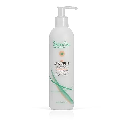 SKIN SPA Gentle Makeup Cleanser, 8 Oz - Facial Lotion for Sensitive Skin Care, Hydration Boost with Hyaluronic Acid &