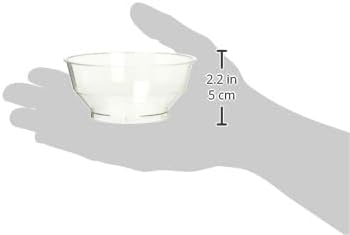 MiniWare Clear Stackable Bowls with Lids (6 Oz.) - Pack of 6 - Perfect for Meal Prep, Snacks & Food Storage, Sleek