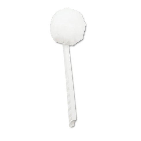 Boardwalk Deluxe Bowl Mop, 10" Handle, 2" dia. Head, Plastic, White (Case of 25)