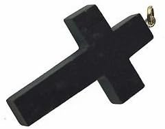 CRYSTALMIRACLE Beautiful Black Tourmaline Gemstone Single Cross Pendant crystal Healing Fashion Jewelry Men Women Gift handcrafted