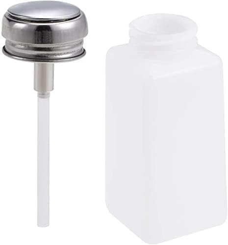 Utoolmart 3 Pcs 250Ml Alcohol Liquid Press Pumping Dispenser with Sealing Ring for Nail Polish Remover, Makeup Remover