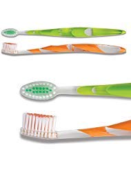 SmileGoods A334 Toothbrush, 33 Tuft, Soft Bristle, Bulk Pack of 72