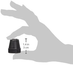 Drive Medical Base Quad Cane Tips, 3/4 Inch, Black