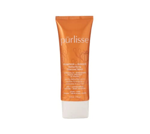 Purlisse Pumpkin and Ginger Detoxifying Charcoal Mask, 2.5oz, Cruelty-Free, Paraben & Sulfate-Free Skin Care