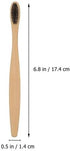 UCCKEYI 40-Pack 7in Black Bamboo Toothbrushes, Medium Bristles, Eco-Friendly & Biodegradable for Adults, Travel