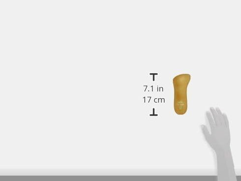 Pedag 123 De Luxe 3/4 Leather Orthotic, Longitudinal Arch Support, Metatarsal Pad, Tan, Women's 7