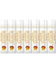 Naturistick 7 Pack Premium Beeswax Lip Balm for Dry, Chapped Lips | 100% Natural Coconut Oil, Shea Butter, Aloe Vera