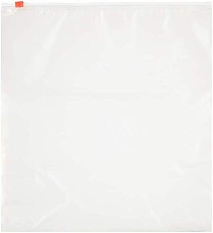 Nicole Home Collection 15 Pack Premium Clear 2 Gallon Zip Seal Bags for Baking, Freezing & Everyday Use
