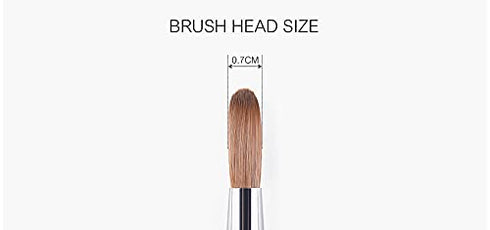 KADS 100% Kolinsky Sable Acrylic Nail Brush, Round Head Crimped Manicure Tool (12#)