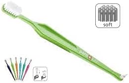 Paro S39 Toothbrush | Extra Sensitive with Soft Bristles | 5 Rows, 39 Tuft | Exchangeable Inter Space F | 6 Pack Multi