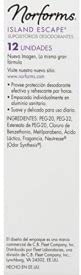 Norforms 12 Count (Pack 5) Feminine Deodorant Suppositories, Long Lasting Odor Control, Island Escape Scent
