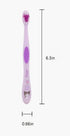 Cute Individually Packaged Toothbrush Set, Compact Head, Purple, 3 Count