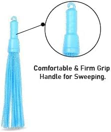 Plastic Medium Floor Broom for Bathroom and Home Cleaning, Hard Bristle Broom (1, Plastic Broom)