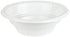 White Plastic Soup Bowls - Disposable Dinnerware Plates, Microwavable for Hot, Cold, Dessert, Salad, Cereal, Snack Use,