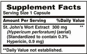 Nature's Bounty St. John's Wort 300 mg Caps, 100 ct