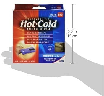 ThermiPaq Reusable Hot Pack and Cold Ice Pack for Injuries - Back, Neck, Shoulders, Elbows, Ankles, Knee Ice Pack,