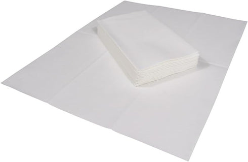 Packs 12 Caspari Paper Linen Solid Guest Towel Napkins in White - Four
