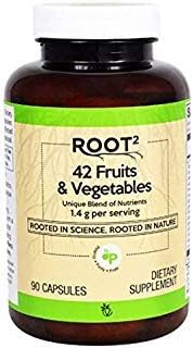 Vitacost ROOT2 42 Fruits and Vegetables 1.4 Gram Per Serving - 90 Capsules