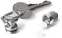 GUS Micro Pill Fob, Made in USA, Stainless Steel Keychain Pill Holder, Holds Two Emergency Aspirin