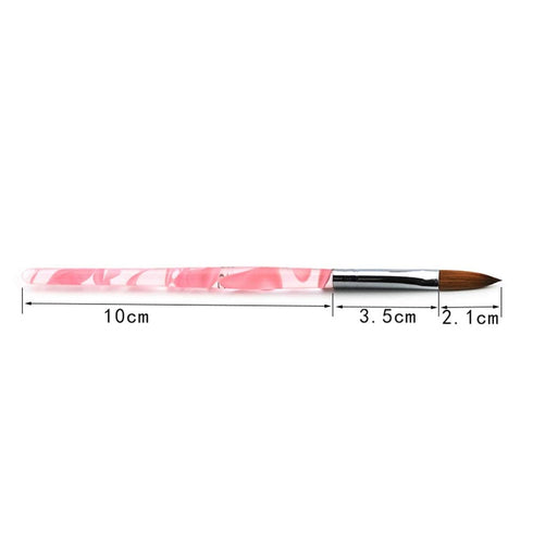 Kolinsky Sable Nail Art Brush - Acrylic Painting Brush (Size 10#)