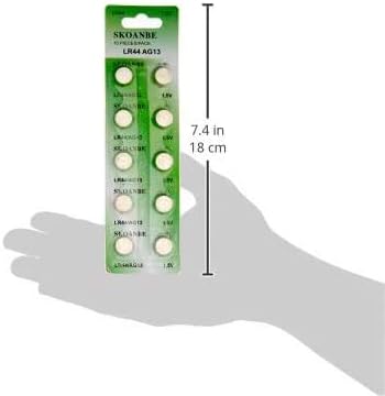 SKOANBE 20PCS AG13 LR44 A76 1.5V Button Coin Cell Battery