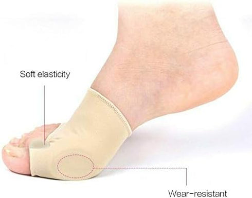 Valgus Bunion Corrector Orthotics Feet Bone Thumb Adjuster Correction Pedicure Sock Straightener Bunion Splint for Bunions For Crooked Toes Alignment Pain Relief (Style1:Skin Color)