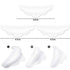 Hicarer 48 Pieces Raise Eyelashes Rods Silicone Eyelash Pads (small, Medium, Large), Rods for Raise Eyelashes Silicone Eyelash Perming Curler, Pads for Eyelashes Makeup Tool(White)