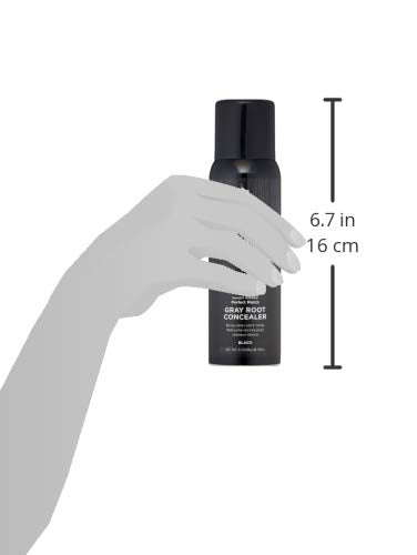 Keratherapy Keratin Infused Perfect Match Gray Root Concealer Spray, Black, 3 oz, Temporary Scalp Concealer