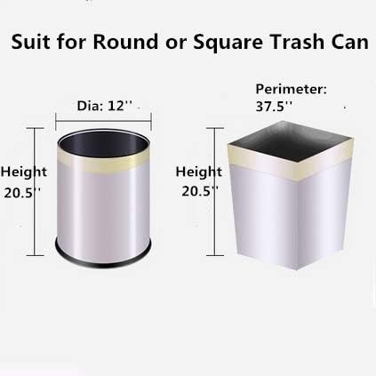 Drawstring Garbage Bags, Thick Durable Leak-proof Trash Bags, 4-6 Gallon Wastebasket Liners for Home, Office