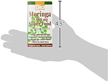 Bio Nutrition Moringa Oleifera Superfood Supplement, 5000mg, 90 Vegetarian Capsules